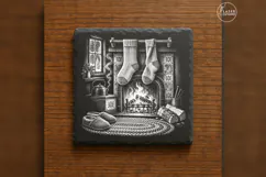 The Woolen Hearth Cozy Winter Christmas Laser Engraving PNG Product Image 1