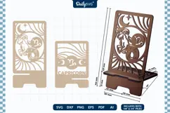 Zodiac Phone Holder SVG | Capricorn Laser Cut Stand Product Image 2