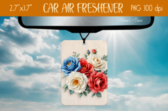 3d Floral Air Freshener Car| Car air freshin sublimating png Product Image 1