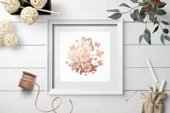 Butterflies and flowers / Butterflies and flowers SVG Product Image 2