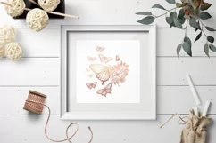 Butterflies and flowers / Butterflies and flowers SVG Product Image 2