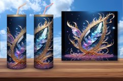 Night party tumbler wrap sublimation. Precious gemstone Product Image 1