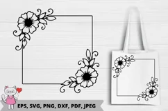 Floral Wreaths SVG, Floral Monograms SVG Product Image 1