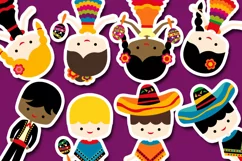 Cinco de mayo kids graphic illustration / Mexican boys girls Product Image 3