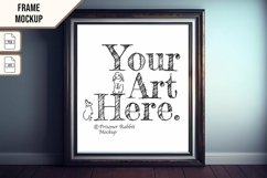 Wooden Frame Smart Mockup PSD &amp; JPG Template Graphic Product Image 1