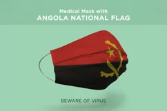 Mask with angola antigua argentina armenia Nation flag Product Image 2