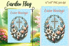 Easter Garden Flag Sublimation BUNDLE |Cute Religious Easter Product Image 19