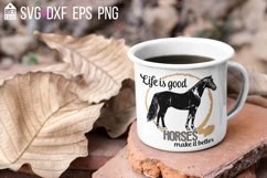 Horses make life better, SVG file for horse lovers Product Image 1