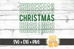 Christmas - Holiday Mirror Word SVG PNG DXF Cut File Product Image 2