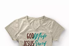 SVG, SVG File Texas, God Made Jesus Saved SVG File, Texas Product Image 3