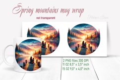 Girl and dog mug wrap sublimation |Mountains like mug design Product Image 1