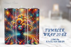 Tumbler Sublimation | 20oz Skinny Tumbler Wrap | Sunflower Product Image 1