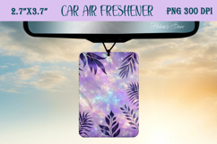 Iridescent magic pattern Air Freshener Car sublimating Product Image 1