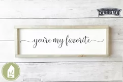 Wood Sign SVG, You're My Favorite SVG Files, Marriage svg Product Image 1