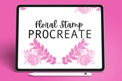 Floral Stamp Brush - Procreate Brush Product Image 1