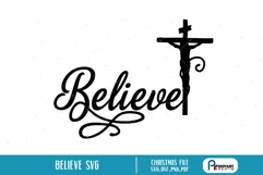 Believe in Christ Svg | Believe Svg | Jesus Christ Svg Product Image 1
