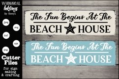 The Fun Begins At The Beach House SVG Product Image 1