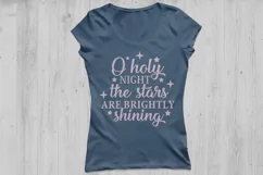 O Holy Night The Stars Are Brightly Shining SVG, Christmas. Product Image 2