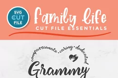 Grammy svg - a Grammy heart grandma svg for crafters Product Image 5