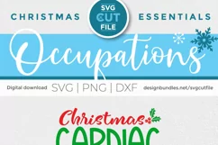 Christmas Cardiac svg - a cardiac christmas crew svg file Product Image 6