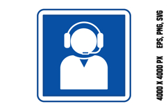 Blue Information Sign Product Image 1