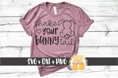 Shake Your Bunny Tail - Girl Easter SVG PNG DXF Cut Files Product Image 1