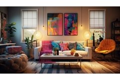colorful blurred eclectic interior Product Image 1
