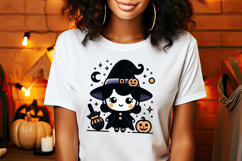 Cute Halloween Witch clip art png | Funny girl shirt designs Product Image 1