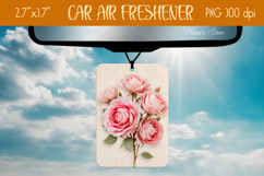 3d Floral Air Freshener Car| Car air freshin sublimating png Product Image 1