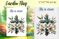 Easter Garden Flag Sublimation |Religious sublimation design Product Image 1
