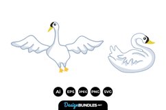 Swan Clipart Product Image 1