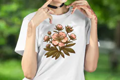 Primrose wildflower clipart png| Vintage flower graphics Product Image 2