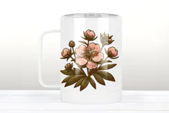 Primrose wildflower clipart png| Vintage flower graphics Product Image 3