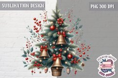 Christmas Tree Sublimation PNG Winter PNG Classic Farm Product Image 1