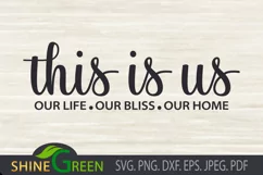 Family Sign SVG - This is Us SVG Cut File - Home Sign Product Image 2