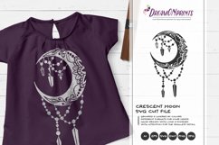 Crescent Moon SVG | Halloween SVG Cut File Product Image 2