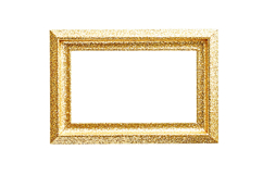 Golden picture frame PNG Product Image 1