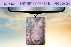 Iridescent magic pattern Air Freshener Car sublimating Product Image 1