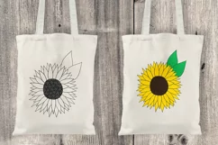 Sunflower Svg, Flowers Svg, Cut file, sunflower vector Product Image 2