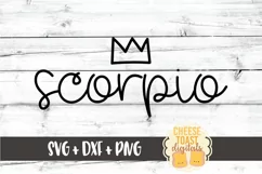 Scorpio - October November Birthday - Zodiac SVG PNG DXF Product Image 2