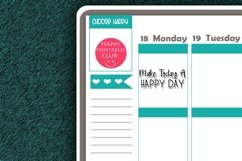 Make Today Happy Day Planner Sticker I Script Stickers Product Image 2