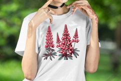 Lupine wildflower clipart png| Vintage flower graphics Product Image 2
