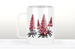 Lupine wildflower clipart png| Vintage flower graphics Product Image 3
