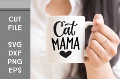 Cat Mama, Hand Lettered, Cut File Product Image 2