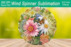 Wildflower Wind spinner | Butterfly Wind spinner sublimation Product Image 1
