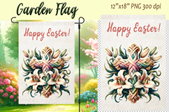Easter Garden Flag Sublimation |Religious sublimation design Product Image 1