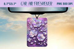 Iridescent magic pattern Air Freshener Car sublimating Product Image 1