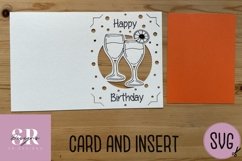 Birthday card insert design| Paper cutting | Cricut Joy svg Product Image 3