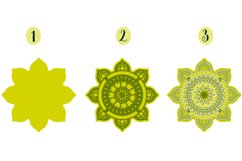 3D Mandala Bundle - 5 SVG cut items Product Image 7