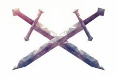Crossed Swords Symbol Background Wallpaper Product Image 1